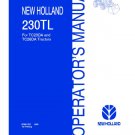 230TL Loader for TC23DA & TC26DA Tractors - New Holland Operator's Manual 87541767 230TL Loader for TC23DA & TC26DA Tractors - New Holland Operator's Manual 87541767