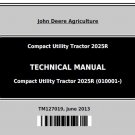 TM127019 - John Deere Compact Utility Tractor 2025R Technical Service Manual Download TM127019 - John Deere Compact Utility Tractor 2025R Technical Service Manual Download