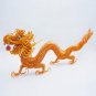 Metal Dragon Statue Sculpture Gift. Gold chinese Dragon Figurine, Unique Gift for Dad, Brother