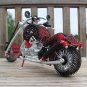 Wire art motorcycle sculpture, Unique figurines for motorcycle enthusiasts, Birthday gift for men
