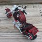 Wire art motorcycle sculpture, Unique figurines for motorcycle enthusiasts, Birthday gift for men