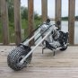 Wire art motorcycle sculpture, Unique figurines for motorcycle enthusiasts, Birthday gift for men