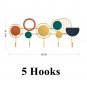 Entryway and Hallway Wall Mounted Coat Hooks Rack. Rustic Coat Hanger Hooks, Key Towel Holder