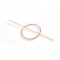 Minimalist gold hair accessories, silver hair clip, round barrette, hair pin, geometric hair slide