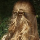 Minimalist gold hair accessories, silver hair clip, round barrette, hair pin, geometric hair slide