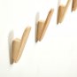 Rustic Wooden Coat Hanger Hooks, Entryway, Bathroom, Hallway Wall Coat Ranck, Key and Towel Hooks