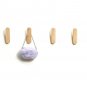 Rustic Wooden Coat Hanger Hooks, Entryway, Bathroom, Hallway Wall Coat Ranck, Key and Towel Hooks