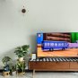 Large modern wood wall clock, Round unique glass art clock, Silent wooden digital No Tick clocks