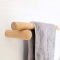Modern wood towel rack, Wooden towel bar rod, Bath towel holder, Farmhouse towel rail