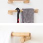 Modern wood towel rack, Wooden towel bar rod, Bath towel holder, Farmhouse towel rail