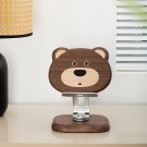Cute Bear Cell Phone Holder, Stand Wooden Smartphone Desk Holder,Animal Phone Stand Cute Bear Cell Phone Holder, Stand Wooden Smartphone Desk Holder,Animal Phone Stand
