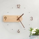 Large Wood Wall Clock, Rustic Round Wall Clocks Battery Operated, Silent Non Ticking(16 Inch)