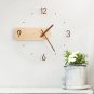 Large Wood Wall Clock, Rustic Round Wall Clocks Battery Operated, Silent Non Ticking(16 Inch)