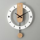Wood Wall Clock Non Ticking, Silent Modern Clock Decorative for Kitchen,Bedroom,Living Room
