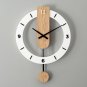 Wood Wall Clock Non Ticking, Silent Modern Clock Decorative for Kitchen,Bedroom,Living Room