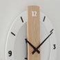 Wood Wall Clock Non Ticking, Silent Modern Clock Decorative for Kitchen,Bedroom,Living Room