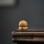 Tiny Yellow Tea Pet Chick Figurine. Miniature Zisha Ceramics Bird Figure, Animal Decor