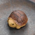 Tiny Sea Turtle Tea Pet Figurine. Miniature Zisha Ceramics Turtle Figure