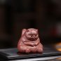 Purple Clay thinker Cat Statue, Feng shui decor Figurine, Tea set, Gongfu Tea Set, Animal Figurine