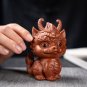 Purple Clay dragon Statue, Feng shui decor Figurine, Zisha Yixing Tea set, Tea Set, Animal Figurine