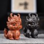 Purple Clay dragon Statue, Feng shui decor Figurine, Zisha Yixing Tea set, Tea Set, Animal Figurine