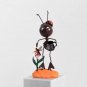 Metal Ant Statue, Cartoon Lady Beetle Action, Iron Art Model, Standing Ant Figurine Decor