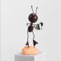 Metal Ant Statue, Cartoon Lady Beetle Action, Iron Art Model, Standing Ant Figurine Decor