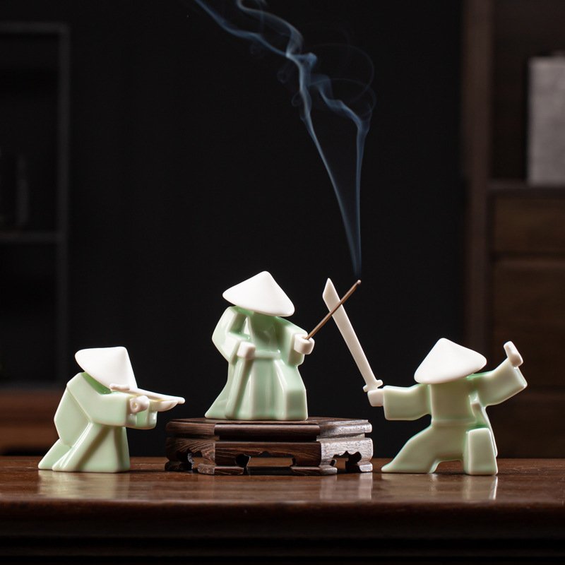 Tea Pet Warrior Statue Figurine, Tea Ornament Accessories, Kung Fu Tea Gift&iuml;&frac14;�Gift for Tea Lover
