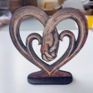 Hand in hand Abstract Sculpture Statue, Eternal Love, Wedding Desktop Dec Gift