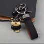 Leather Dog Key Holder, Pet Women's Decorative Key Fob/Coin Purse Accessory Gift