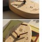 Wooden Desktop Clock, wall clock, Non-Ticking, for Kitchen Living Room, Home Desk