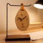 Wooden Desktop Clock, wall clock, Non-Ticking, for Kitchen Living Room, Home Desk