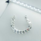 Men's Heavy Solid Thick Cuban Bracelet gift for him 15mm