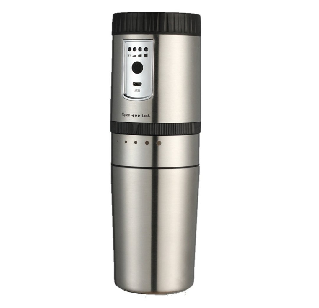 Electric portable stainless steel coffee grinder