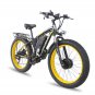 Front And Rear Dual Motor Electric Bicycle 21 Speed Oil Brake Lithium Battery