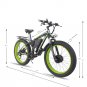 Front And Rear Dual Motor Electric Bicycle 21 Speed Oil Brake Lithium Battery