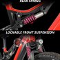 Red 500W Electric Ebike - 27.5 Inch Electric Mountain Bicycle 48V 27 Speed - Bafang Motor