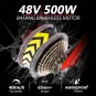 Red 500W Electric Ebike - 27.5 Inch Electric Mountain Bicycle 48V 27 Speed - Bafang Motor
