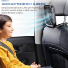Car Rear Seat Fan Foldable Silent Rechargeable Air Conditioner Electric Back Seat Mini USB