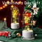 Creative 2 In 1 Rose Flowers LED Light And Bluetooth Speaker Valentine's Day Gift Rose Night Light