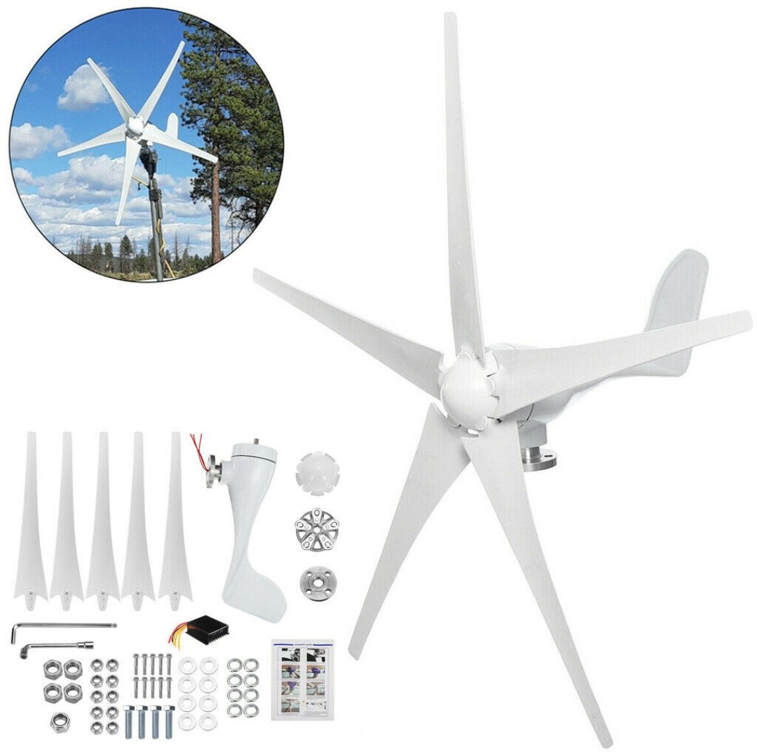 Complementary Street Lights Monitor Horizontal Axis Wind Turbines