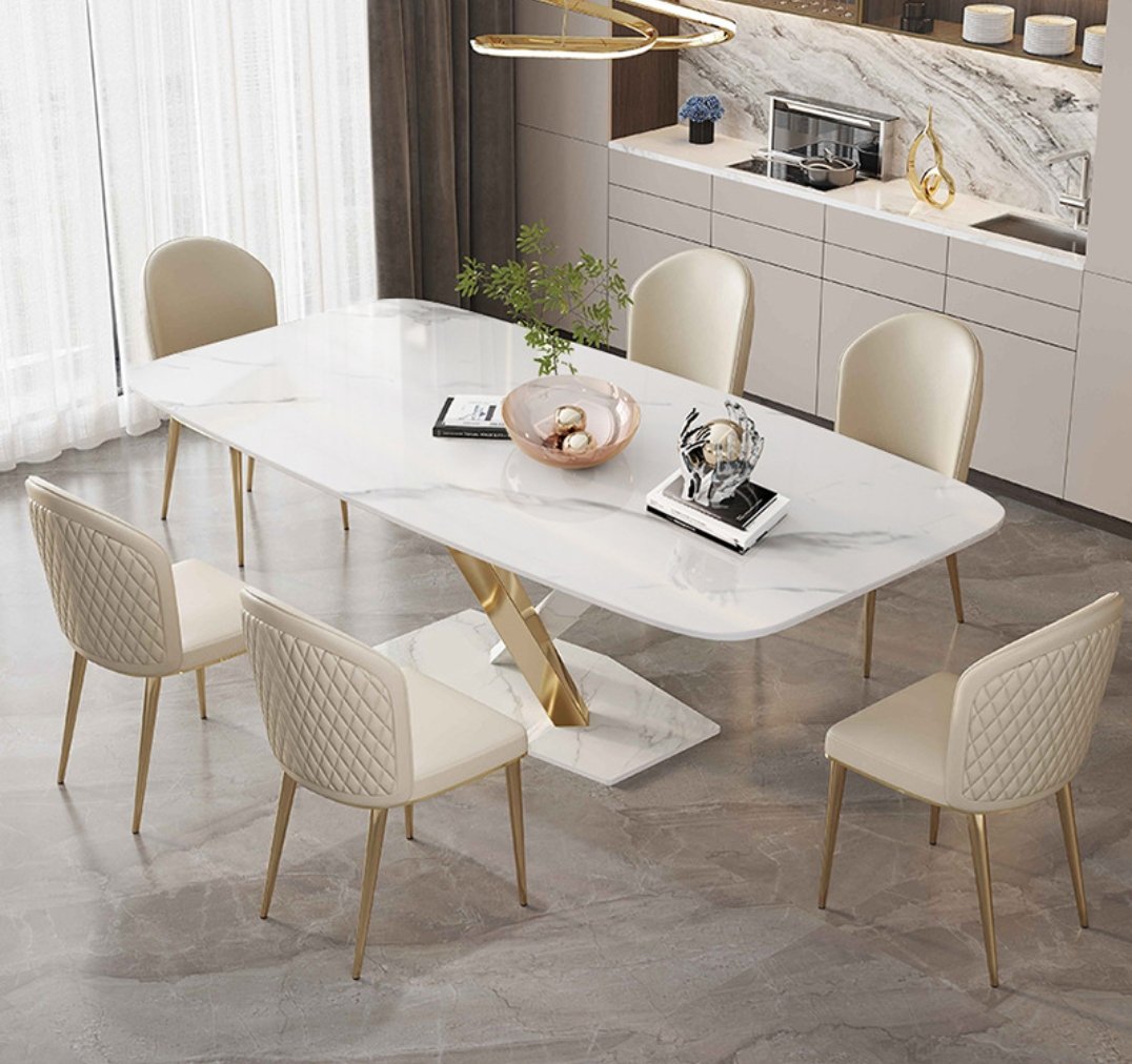 Small Household Stainless Steel Dining Table And Chair Combination