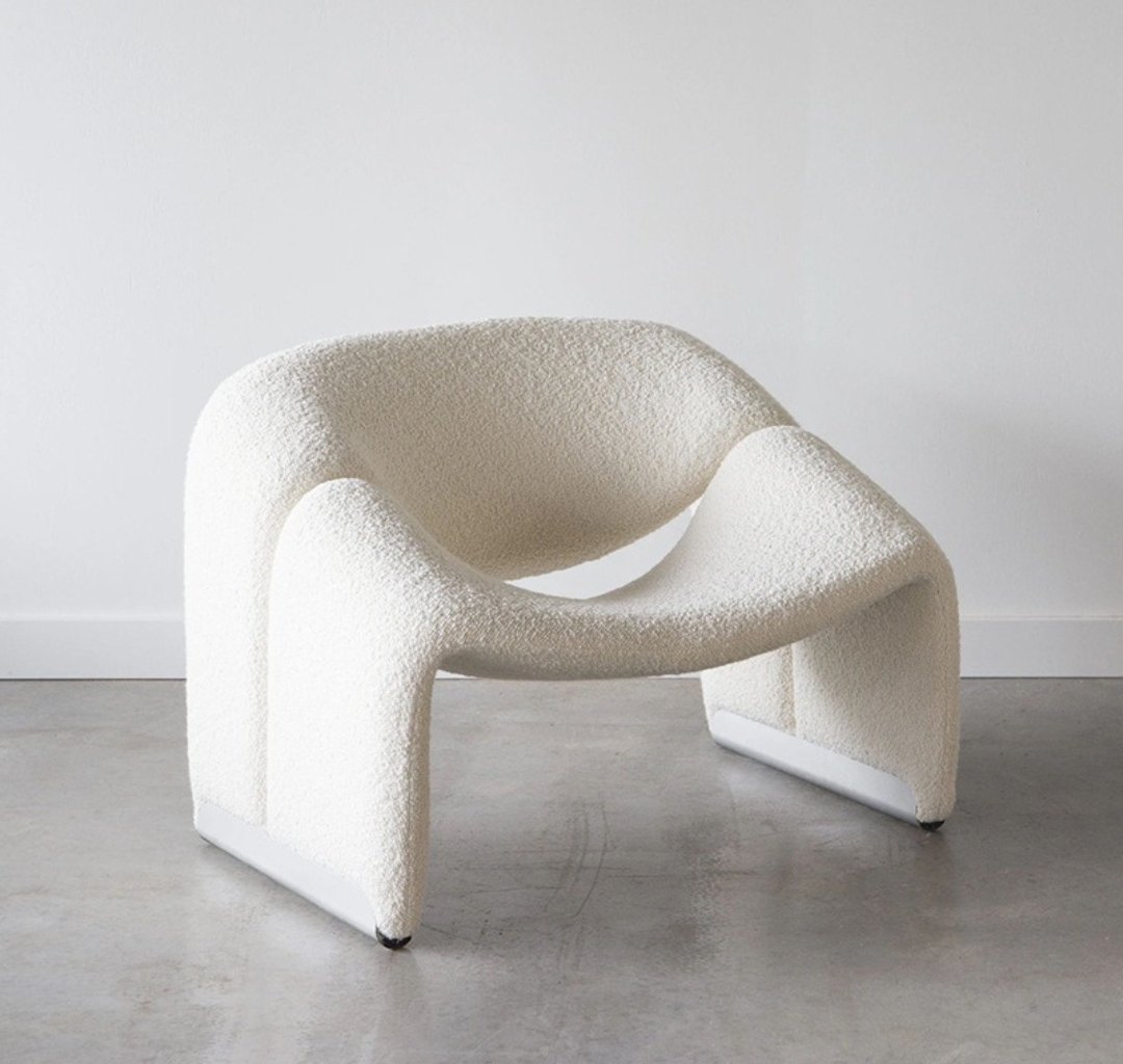 Nordic Light Luxury Smiling Single Sofa Modern Minimalist Living Room