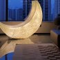 Luminous Moon Crescent Lounge Chair Floor Lamp