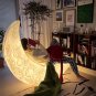 Luminous Moon Crescent Lounge Chair Floor Lamp