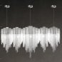 Nordic Luxury Villa Design Tassel Aluminum Chain Living Room Chandelier