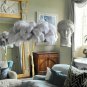 Feather Floor Lamp Decoration Of Classical English Villa