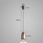 Net Celebrity Small Chandelier Led Creative Bullet Head Bedside Hanging Wire Lamp