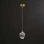 All Copper Light Luxury Crystal Chandelier Modern Minimalist Restaurant Three-Head Chandelier