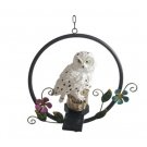 Solar Resin Owl Chandelier Outdoor Garden Iron Decoration Chandelier LED Landscape Light